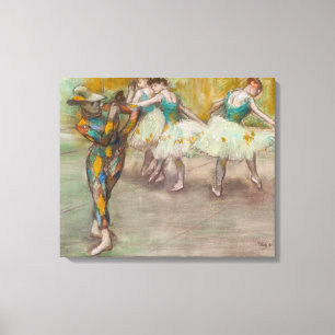 Edgar Degas - Harlekin-Tanz Leinwanddruck