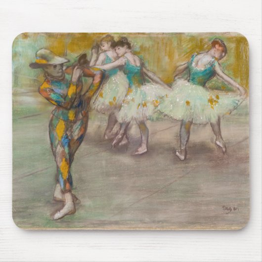Edgar Degas - Harlekin-Tanz Mousepad (Vorne)