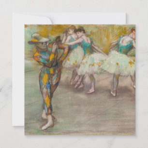 Edgar Degas - Harlequin Dance Dankeskarte