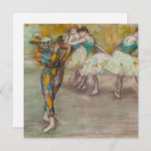 Edgar Degas - Harlequin Dance Einladung (Vorne/Hinten)