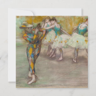 Edgar Degas - Harlequin Dance Einladung