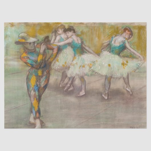 Edgar Degas - Harlequin Dance Seidenpapier (Vorderseite)