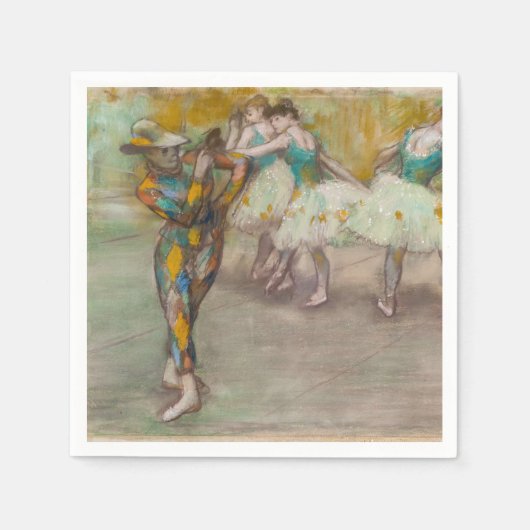 Edgar Degas - Harlequin Dance Serviette (Vorderseite)