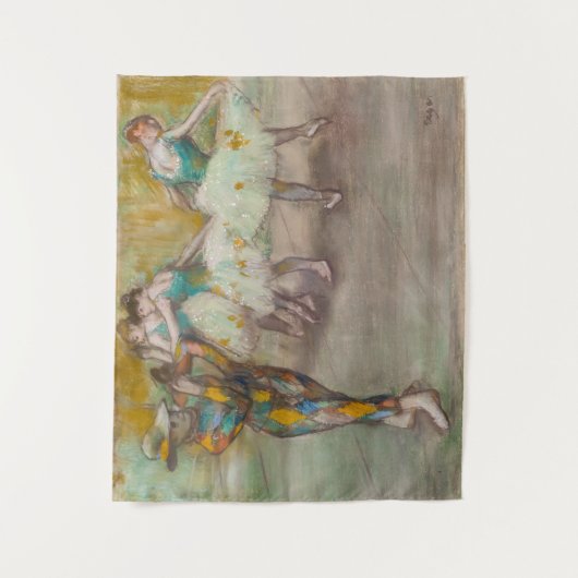 Edgar Degas - Harlequin Dance Wandteppich (Vorderseite)