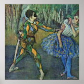 Edgar Degas - Harlequin und Columbine Poster (Vorne)