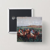 Edgar Degas - Herrenrennen Button (Vorne & Hinten)