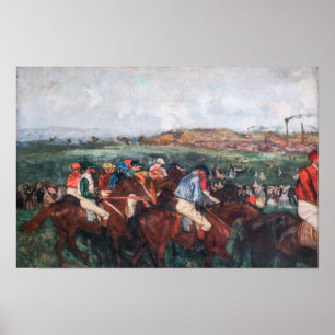 Edgar Degas - Herrenrennen Poster