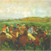 Edgar Degas Horseback Riding Aufkleber (Vorderseite)