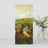Edgar Degas Horseback Riding Card (Stehend Vorderseite)