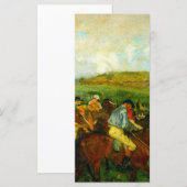 Edgar Degas Horseback Riding Card (Vorne/Hinten)