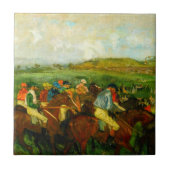 Edgar Degas Horseback Riding Fliese (Vorderseite)