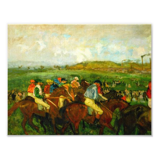 Edgar Degas Horseback Riding Fotodruck (Vorne)