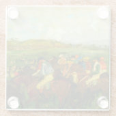 Edgar Degas Horseback Riding Glasuntersetzer (Rückseite)