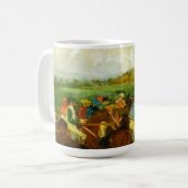 Edgar Degas Horseback Riding Kaffeetasse (Vorderseite Links)