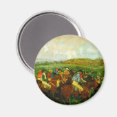 Edgar Degas Horseback Riding Magnet (Vorderseite/Rückseite)
