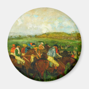 Edgar Degas Horseback Riding Magnet