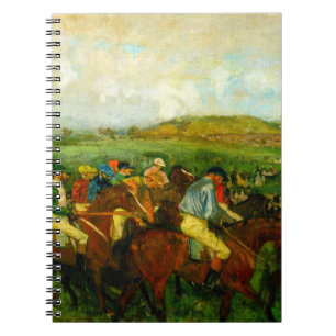 Edgar Degas Horseback Riding Notizblock
