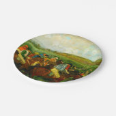 Edgar Degas Horseback Riding Pappteller (Schrägansicht)