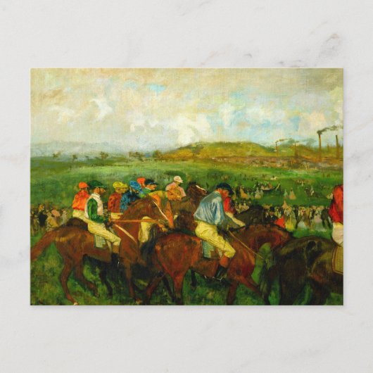 Edgar Degas Horseback Riding Postkarte (Vorderseite)