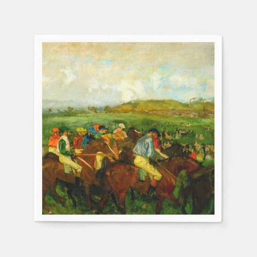 Edgar Degas Horseback Riding Serviette (Vorderseite)