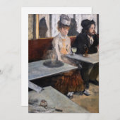 Edgar Degas - Im Café / The Absinthe Dankeskarte (Vorne/Hinten)