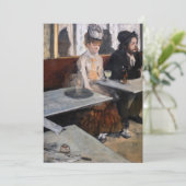 Edgar Degas - Im Café / The Absinthe Einladung (Stehend Vorderseite)