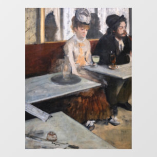 Edgar Degas - Im Café / The Absinthe Fensteraufkleber