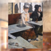 Edgar Degas - Im Café / The Absinthe Fensteraufkleber (Blatt 2)