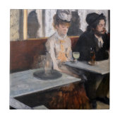 Edgar Degas - Im Café / The Absinthe Fliese (Vorderseite)