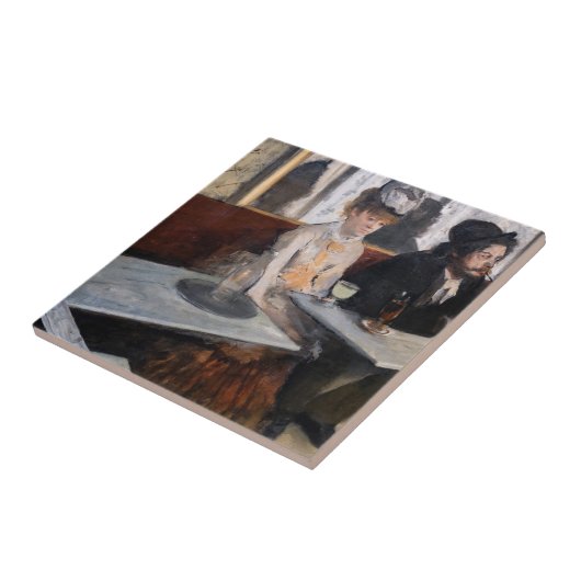 Edgar Degas - Im Café / The Absinthe Fliese (Seite)