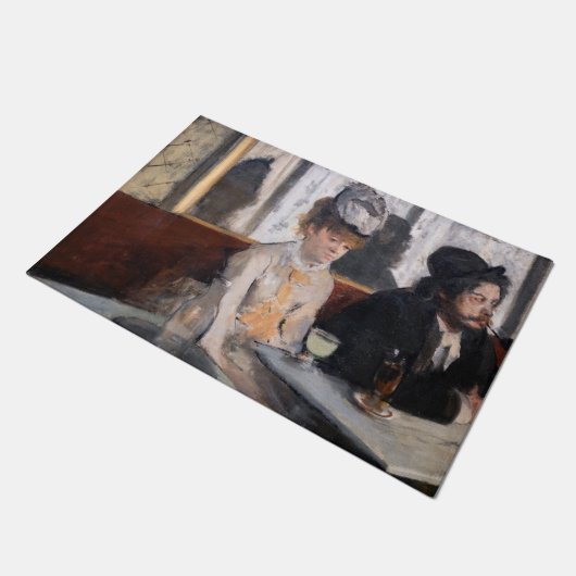 Edgar Degas - Im Café / The Absinthe Fußmatte (Schrägansicht)