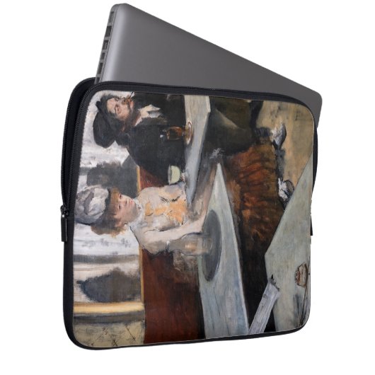 Edgar Degas - Im Café / The Absinthe Laptopschutzhülle (Vorne Rechts)
