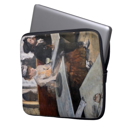 Edgar Degas - Im Café / The Absinthe Laptopschutzhülle (Vorderseite Links)