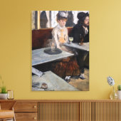 Edgar Degas - Im Café / The Absinthe Leinwanddruck (Insitu (Wohnzimmer))
