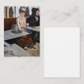 Edgar Degas - Im Café / The Absinthe Mitteilungskarte (Vorne/Hinten)