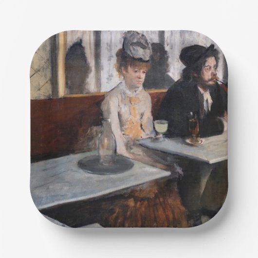 Edgar Degas - Im Café / The Absinthe Pappteller (Vorderseite)