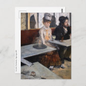 Edgar Degas - Im Café / The Absinthe Postkarte (Vorne/Hinten)
