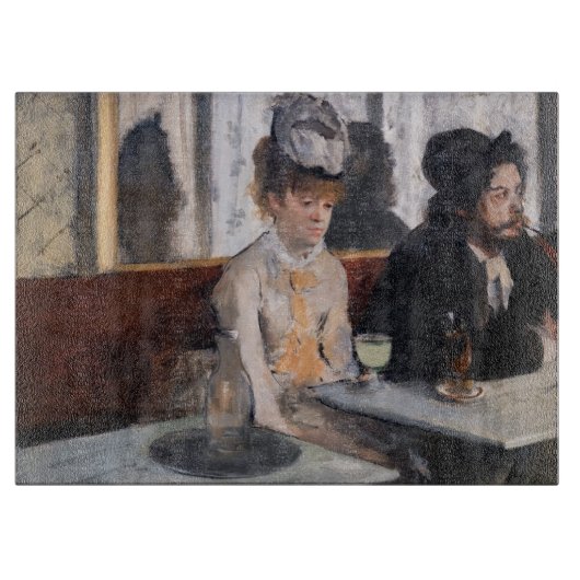 Edgar Degas - Im Café / The Absinthe Schneidebrett (Vorderseite)