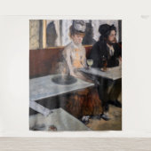 Edgar Degas - Im Café / The Absinthe Wandteppich (Vorderseite)