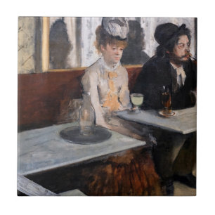 Edgar Degas - In einem Café / Der Absinth Fliese