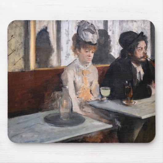 Edgar Degas - In einem Café / Der Absinth Mousepad (Vorne)