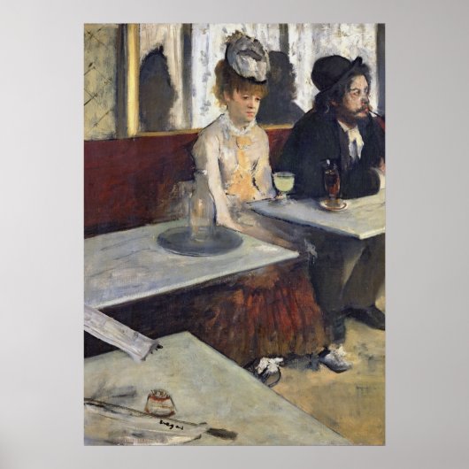 Edgar Degas | In einem Café oder dem Absinthe Poster (Vorne)