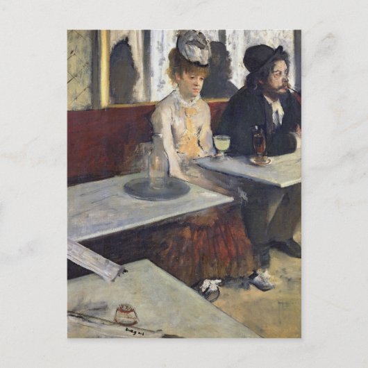 Edgar Degas | In einem Café oder dem Absinthe Postkarte (Vorderseite)