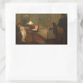 Edgar Degas - Innern Rechteckiger Aufkleber (Tasche)