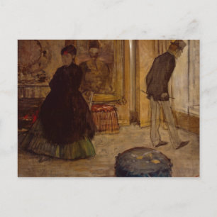 Edgar Degas Interior with Two Figures, 1869 Postkarte