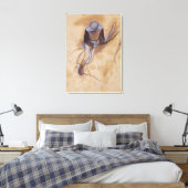 Edgar Degas | Jockey stehend vorwärts Leinwanddruck (Insitu (Schlafzimmer))