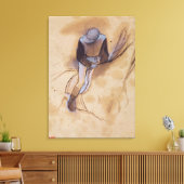 Edgar Degas | Jockey stehend vorwärts Leinwanddruck (Insitu (Wohnzimmer))