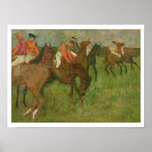 Edgar Degas   Jockeys, 1886-1990 Poster
