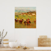 Edgar Degas - Jockeys On Horseback Poster (Küche)