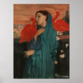 Edgar Degas | Junge Frau mit Ibis Poster (Vorne)